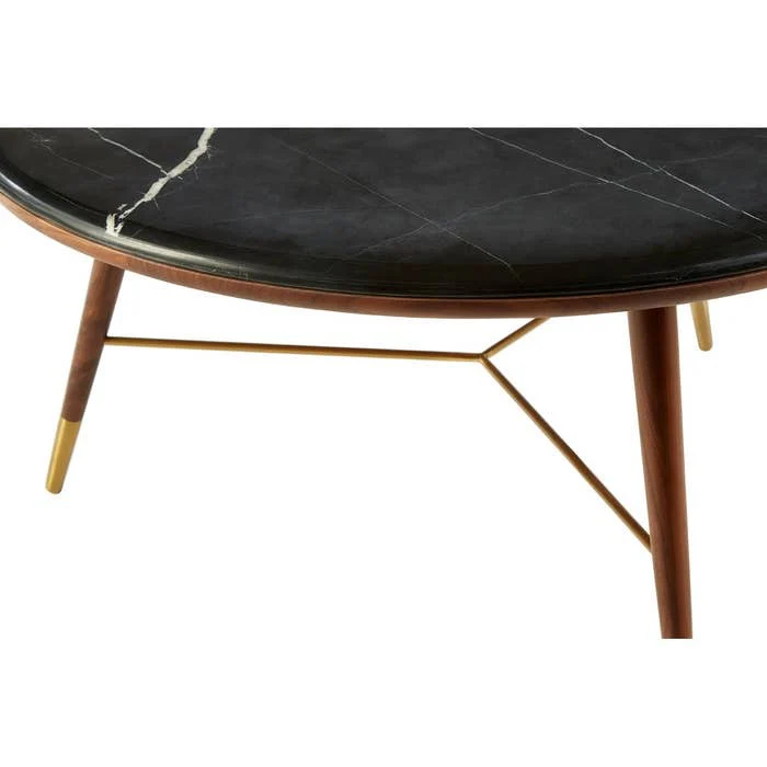 Maeve Coffee Table in Black Marble - Image 5