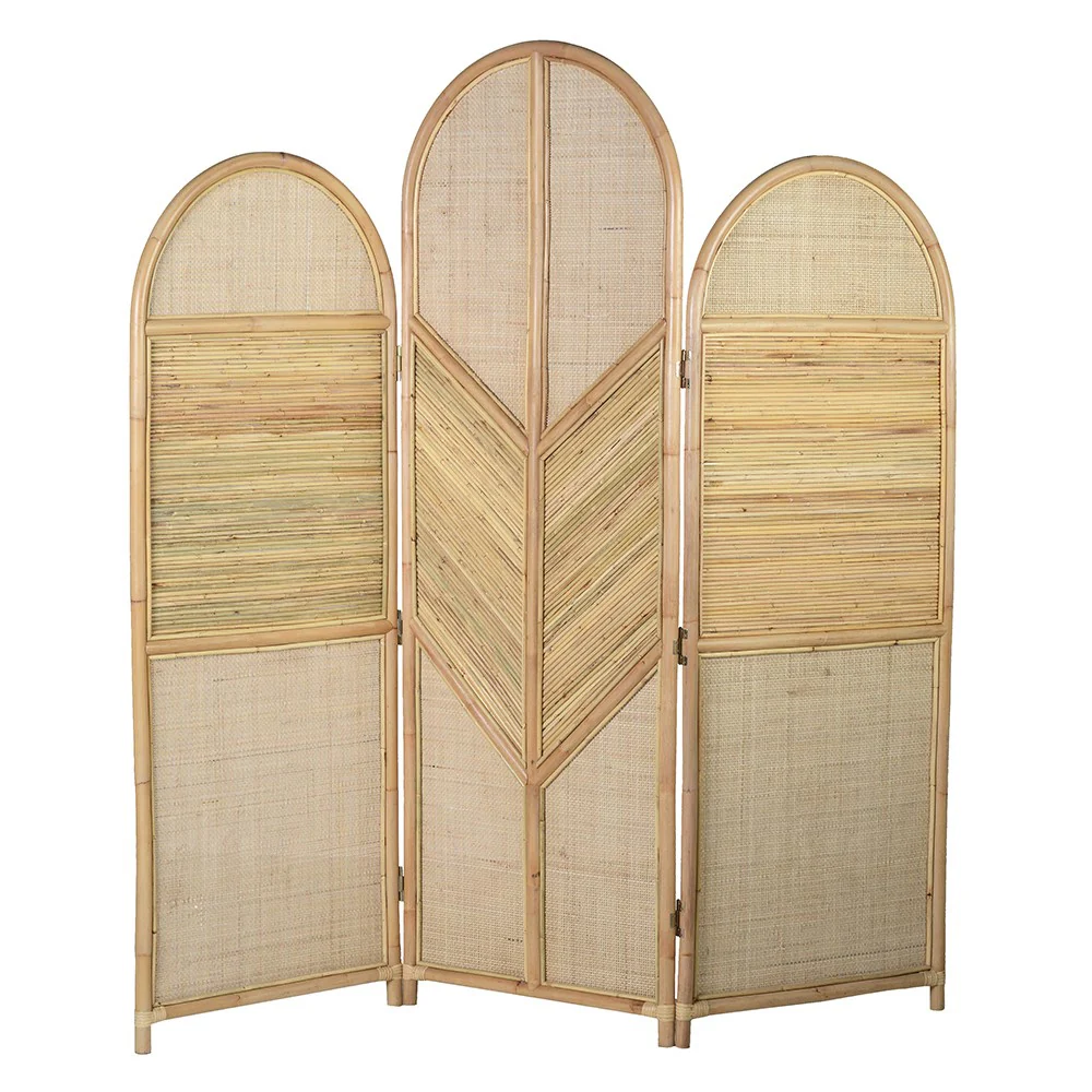 Mahina Eva 3 Panel Rattan Screen