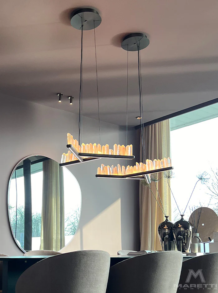 Maretti Lighting Crystal Y Crown Chandelier – Black - Image 2