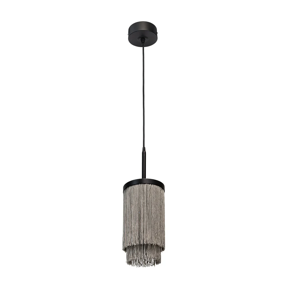 Maretti Lighting Fringes Hanging Lamp – Black – 16cm