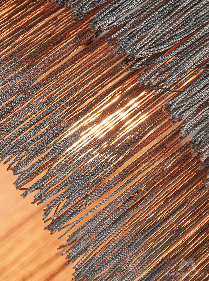 Maretti Lighting Fringes Hanging Lamp – Black – 30cm - Image 3