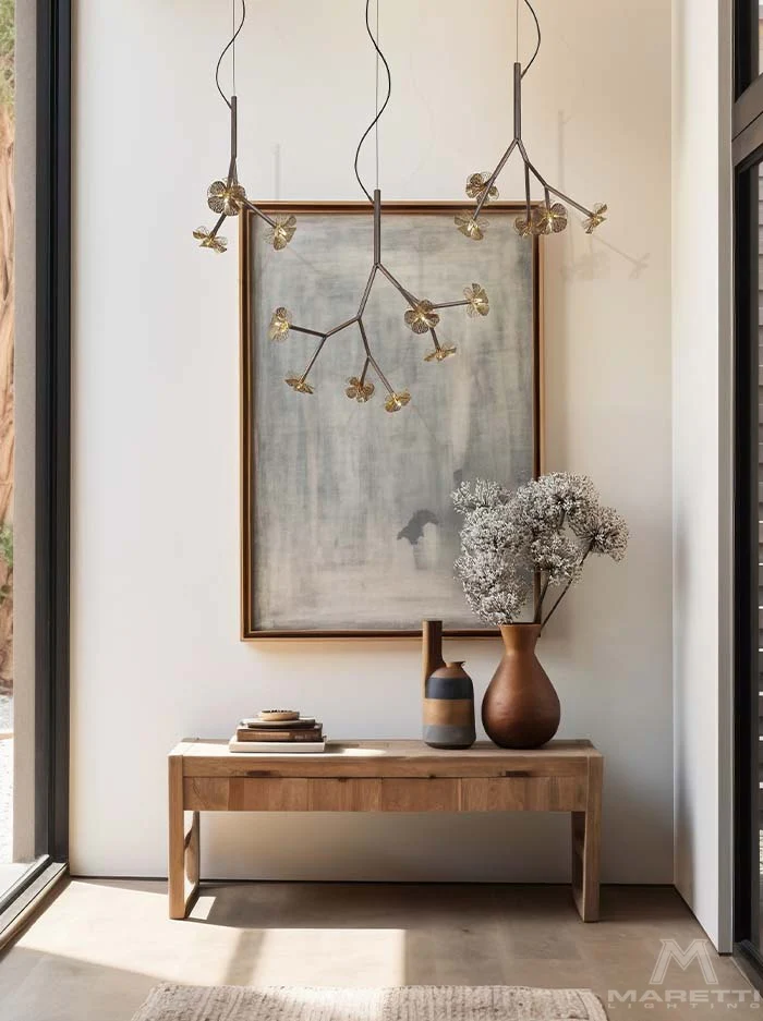 Maretti Lighting Hortense – 5 Light Round Hanging Lamp – Bronze - Image 4