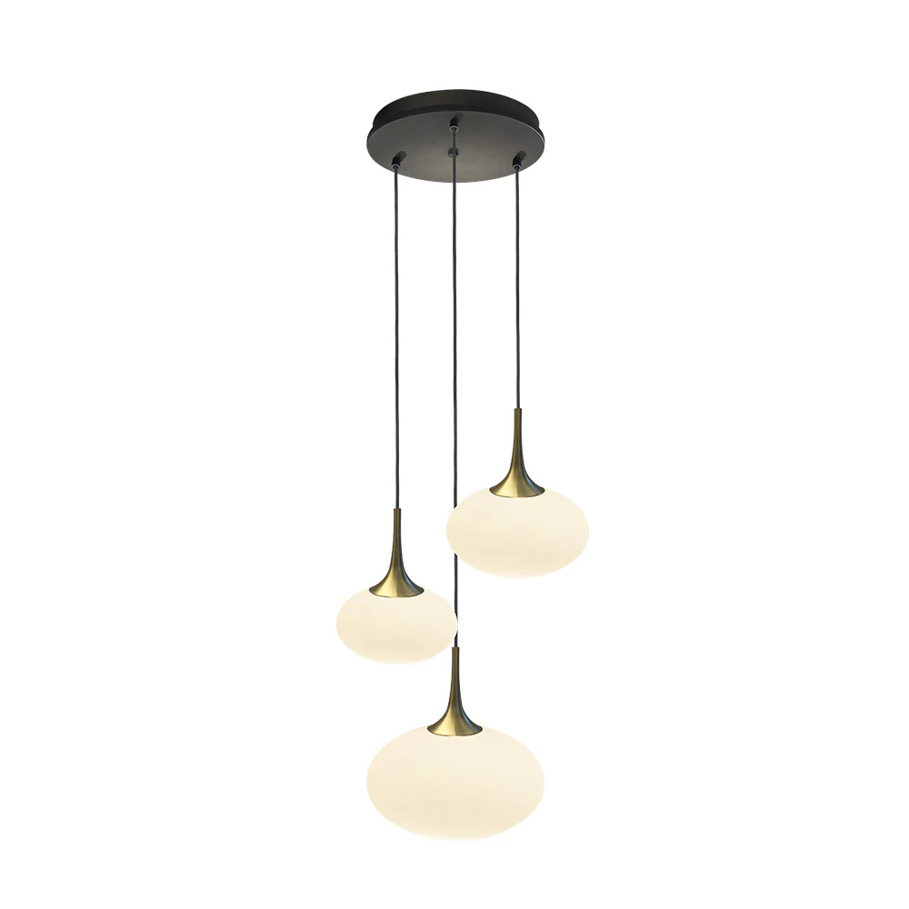 Maretti Lighting Paradiso Ceiling Light – 3 Light – Opal Glass