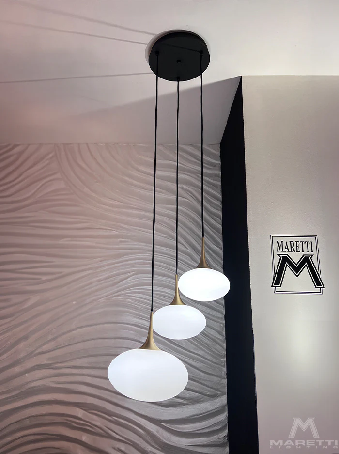 Maretti Lighting Paradiso Ceiling Light – 3 Light – Opal Glass - Image 5