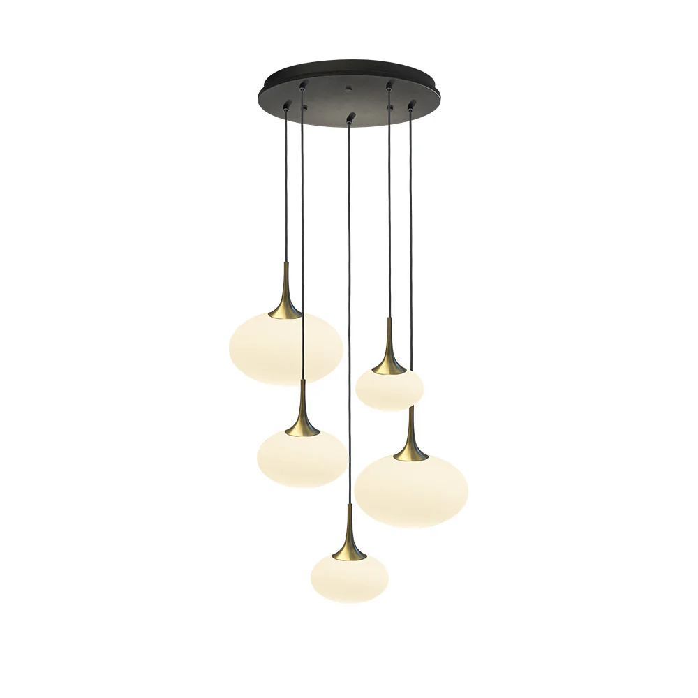 Maretti Lighting Paradiso Ceiling Light – 5 Light – Opal Glass