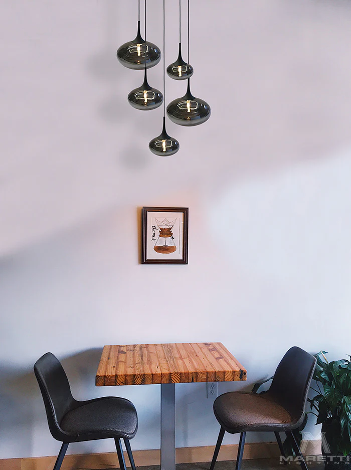 Maretti Lighting Paradiso Ceiling Light – 5 Light – Smoked Glass - Image 3