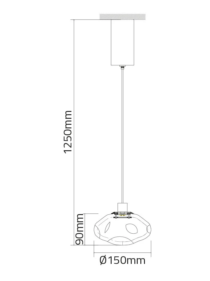 Maretti Lighting Soffio Hanging Lamp – Amber - Image 6