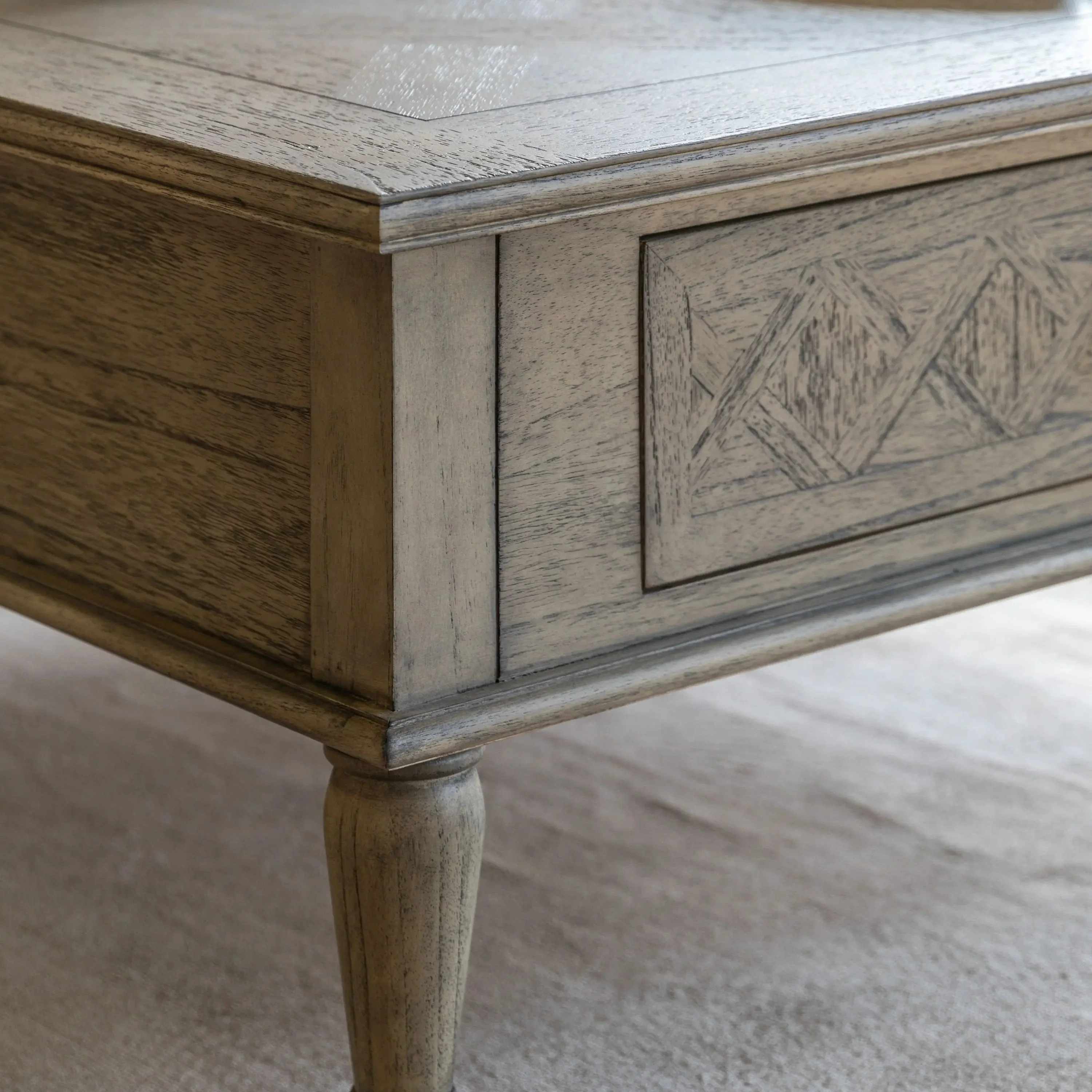 Marina Square Coffee Table – 2 Drawers - Image 6