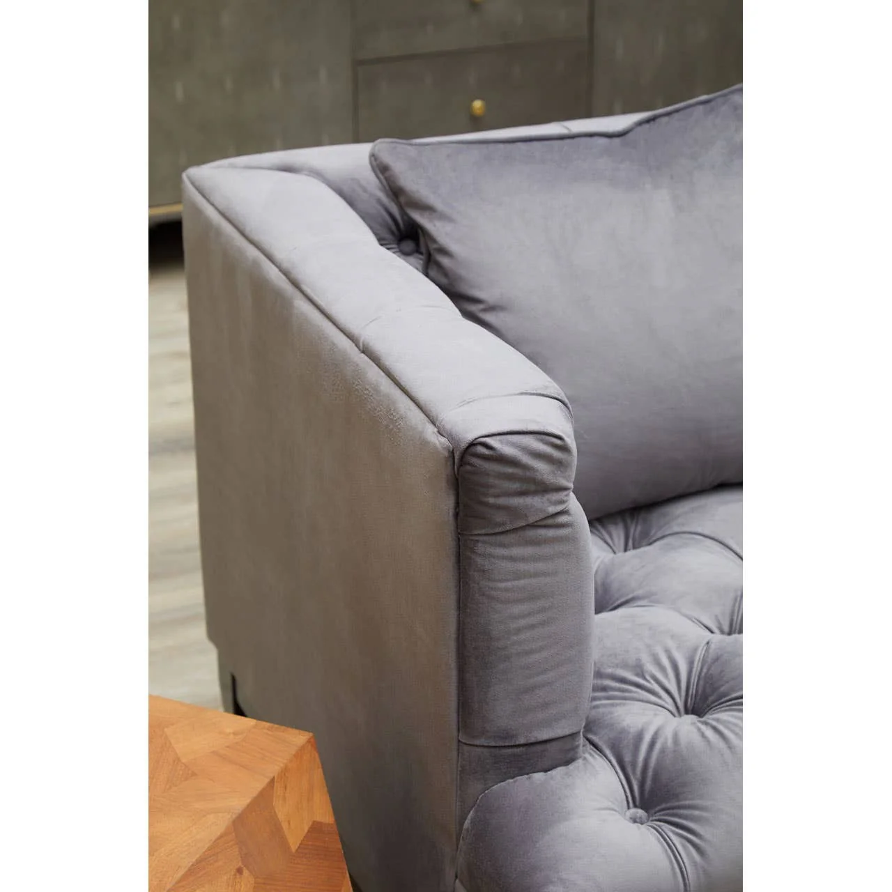 Marlowe 3 Seater Sofa - Grey - Image 6