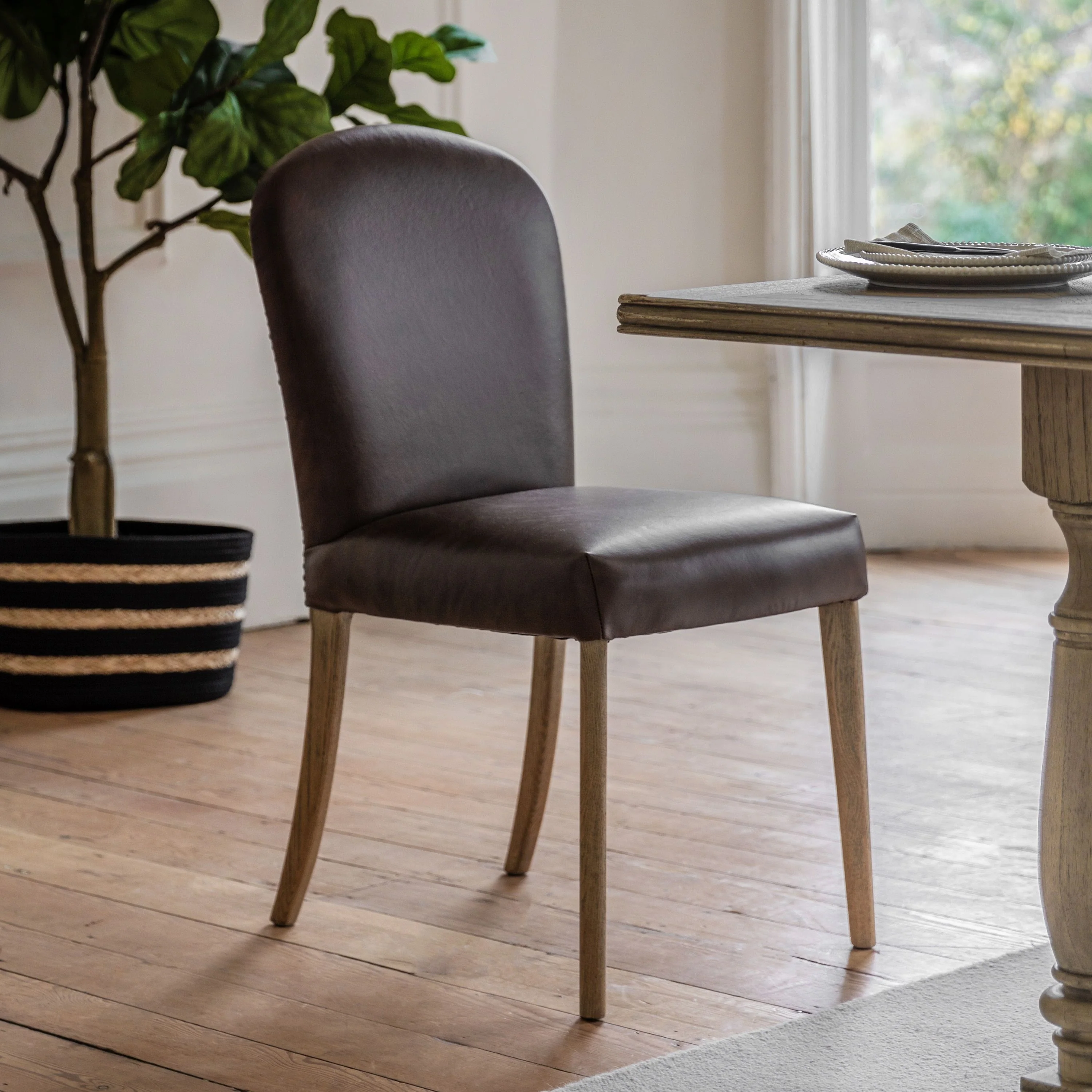 Marlowe Dining Chairs – Set of 2 – Antique Brown - Image 4