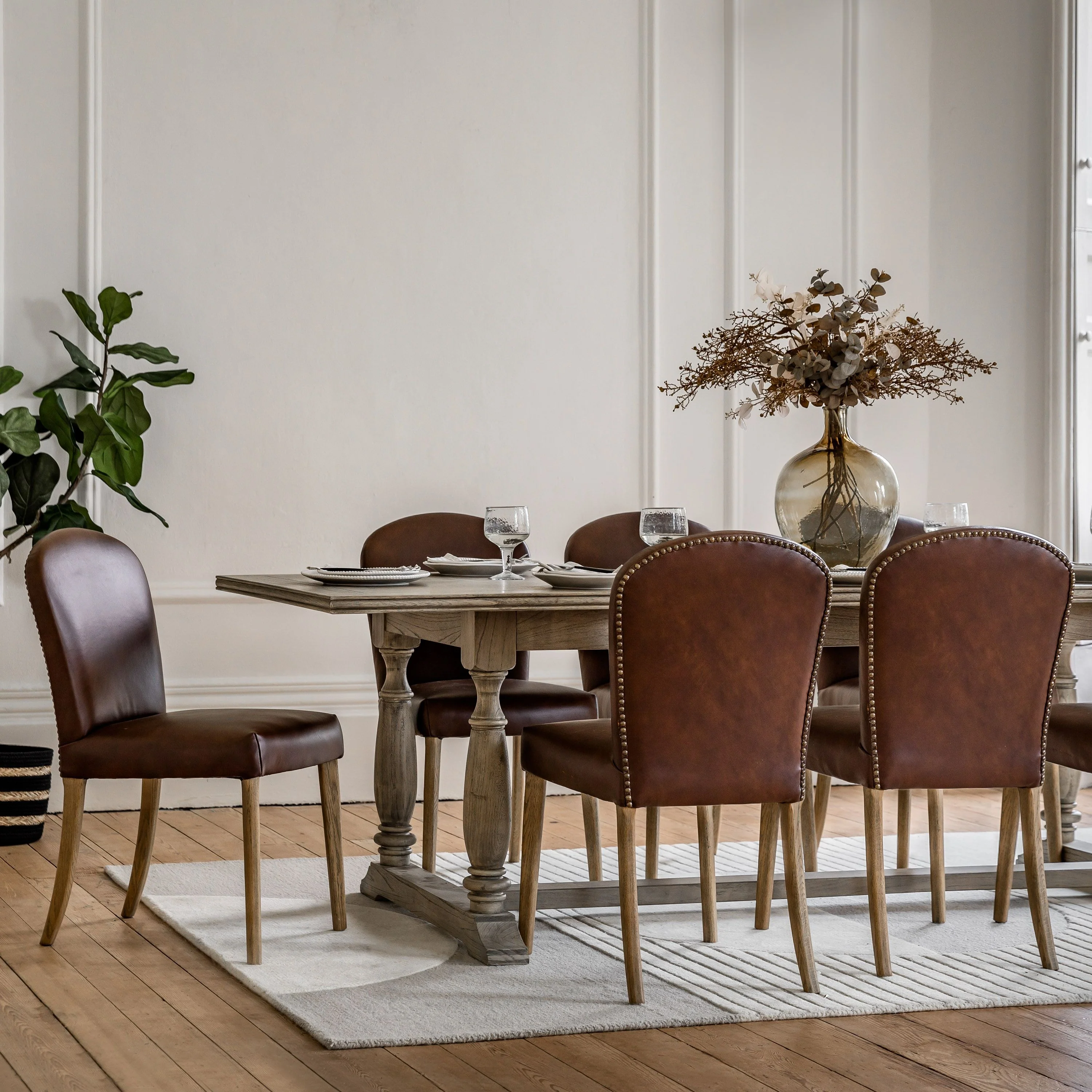 Marlowe Dining Chairs – Set of 2 – Antique Brown - Image 6