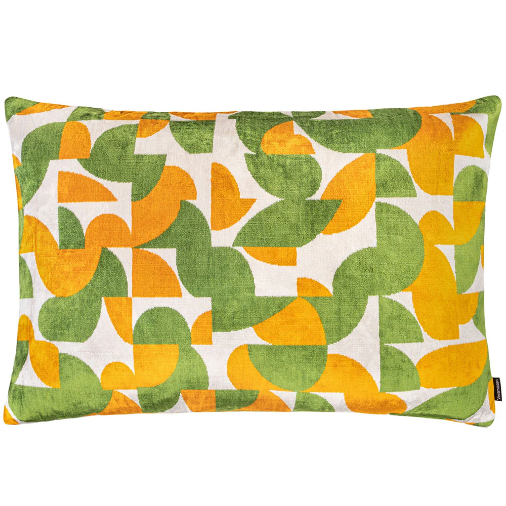 Melia Ikat Velvet Cushion Range (multiple designs) – Large - Image 3