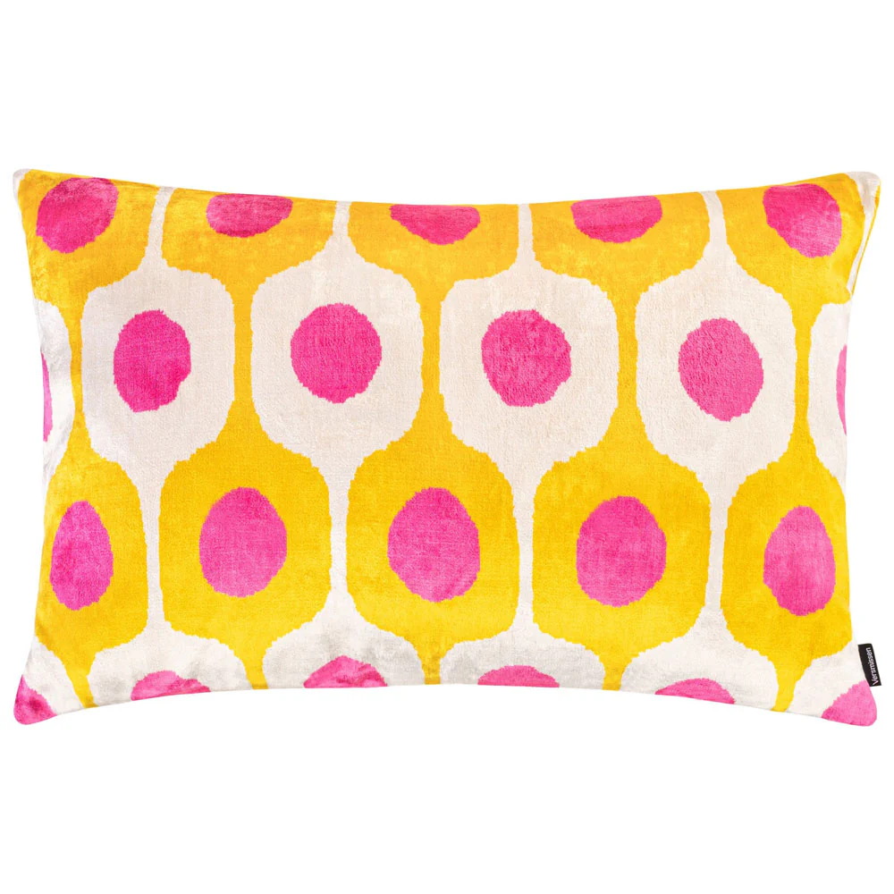 Melia Ikat Velvet Cushion Range (multiple designs) – Large - Image 5