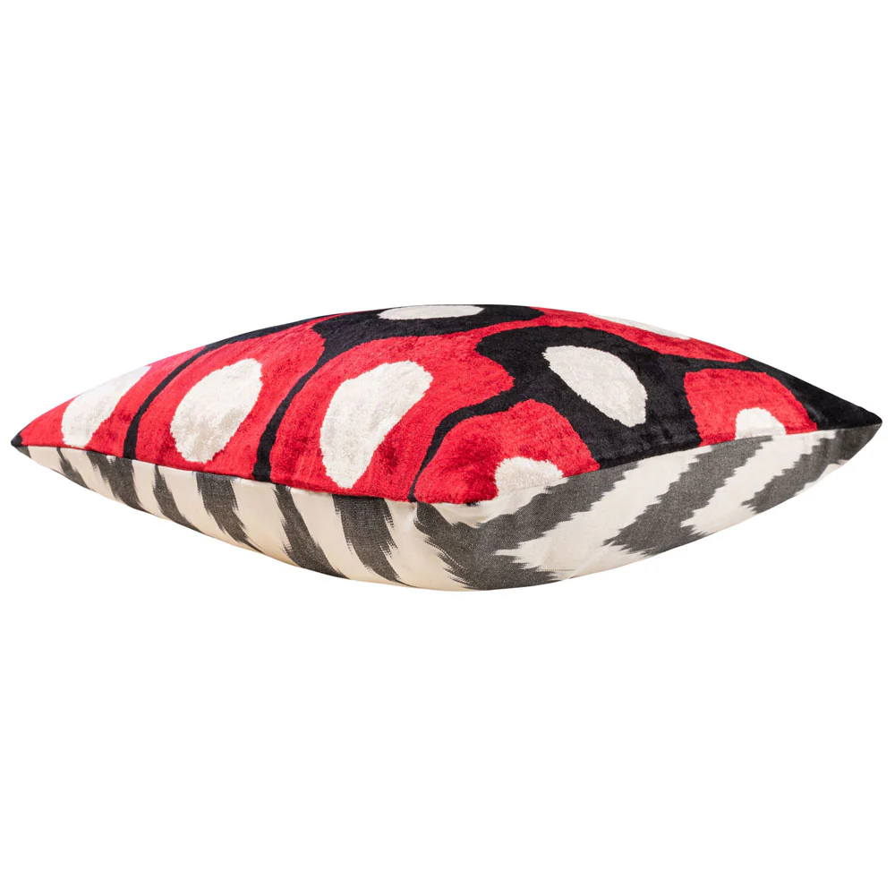 Melia Ikat Velvet Cushion Range (multiple designs) – Small - Image 12