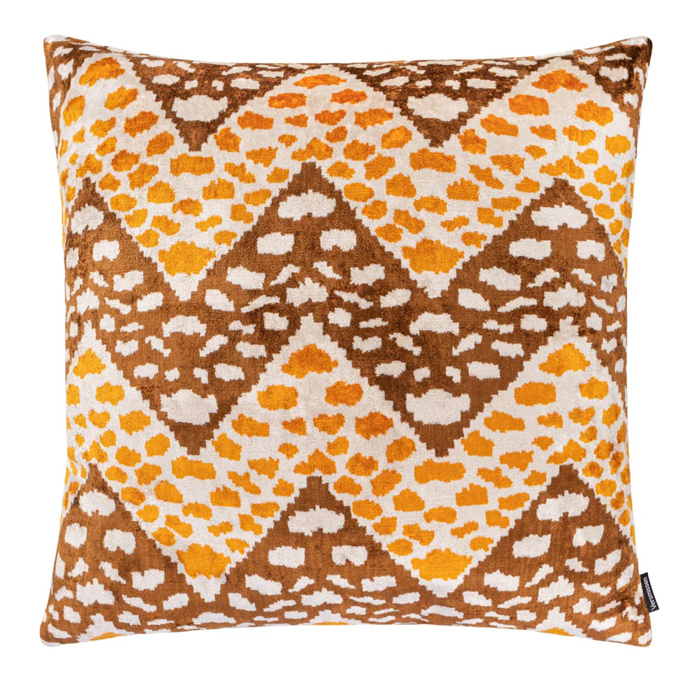Melia Ikat Velvet Cushion Range (multiple designs) – Small - Image 17
