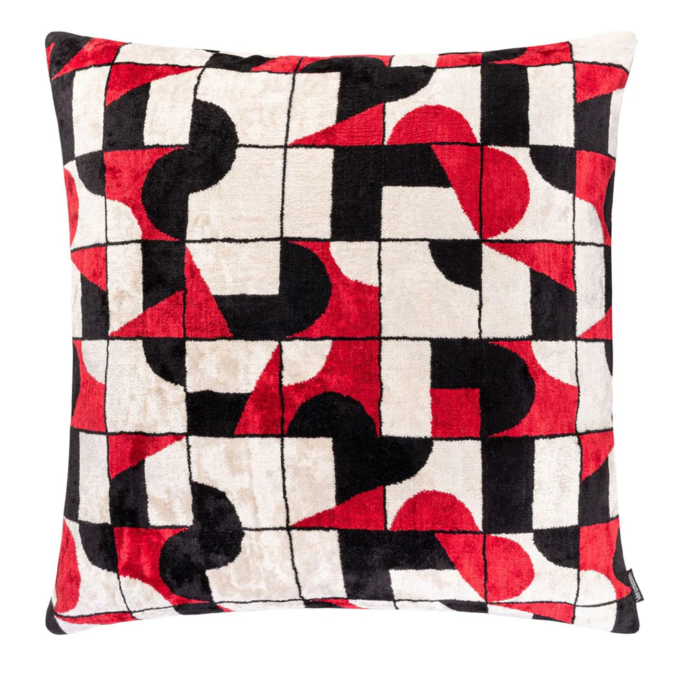 Melia Ikat Velvet Cushion Range (multiple designs) – Small - Image 19