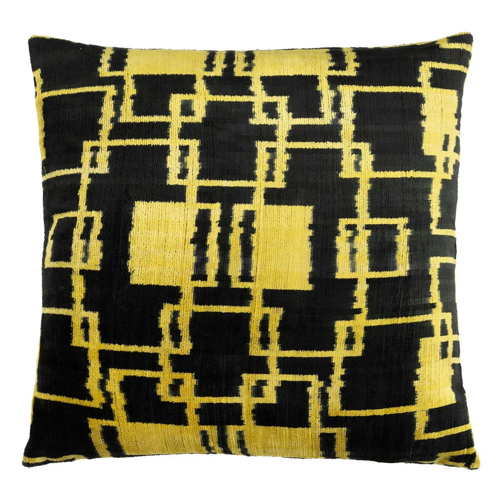 Melia Ikat Velvet Cushion Range (multiple designs) – Small - Image 25