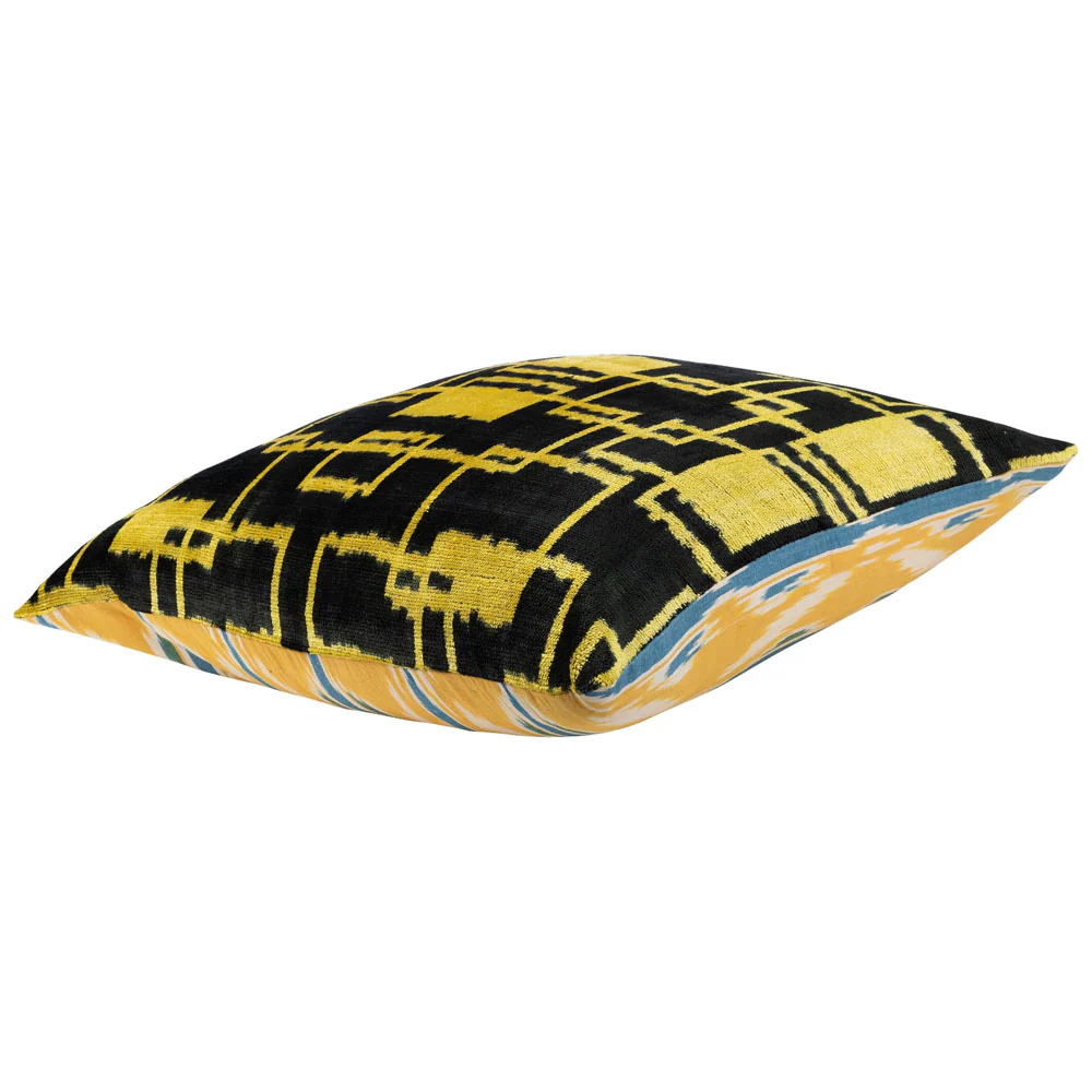 Melia Ikat Velvet Cushion Range (multiple designs) – Small - Image 26