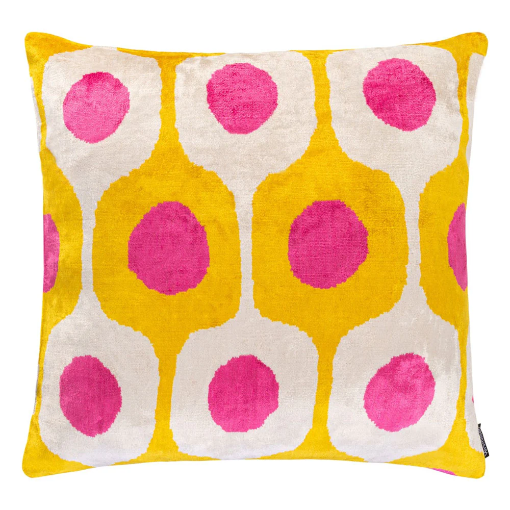 Melia Ikat Velvet Cushion Range (multiple designs) – Small - Image 7