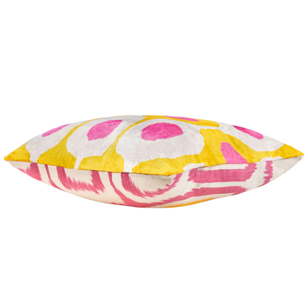Melia Ikat Velvet Cushion Range (multiple designs) – Small - Image 8