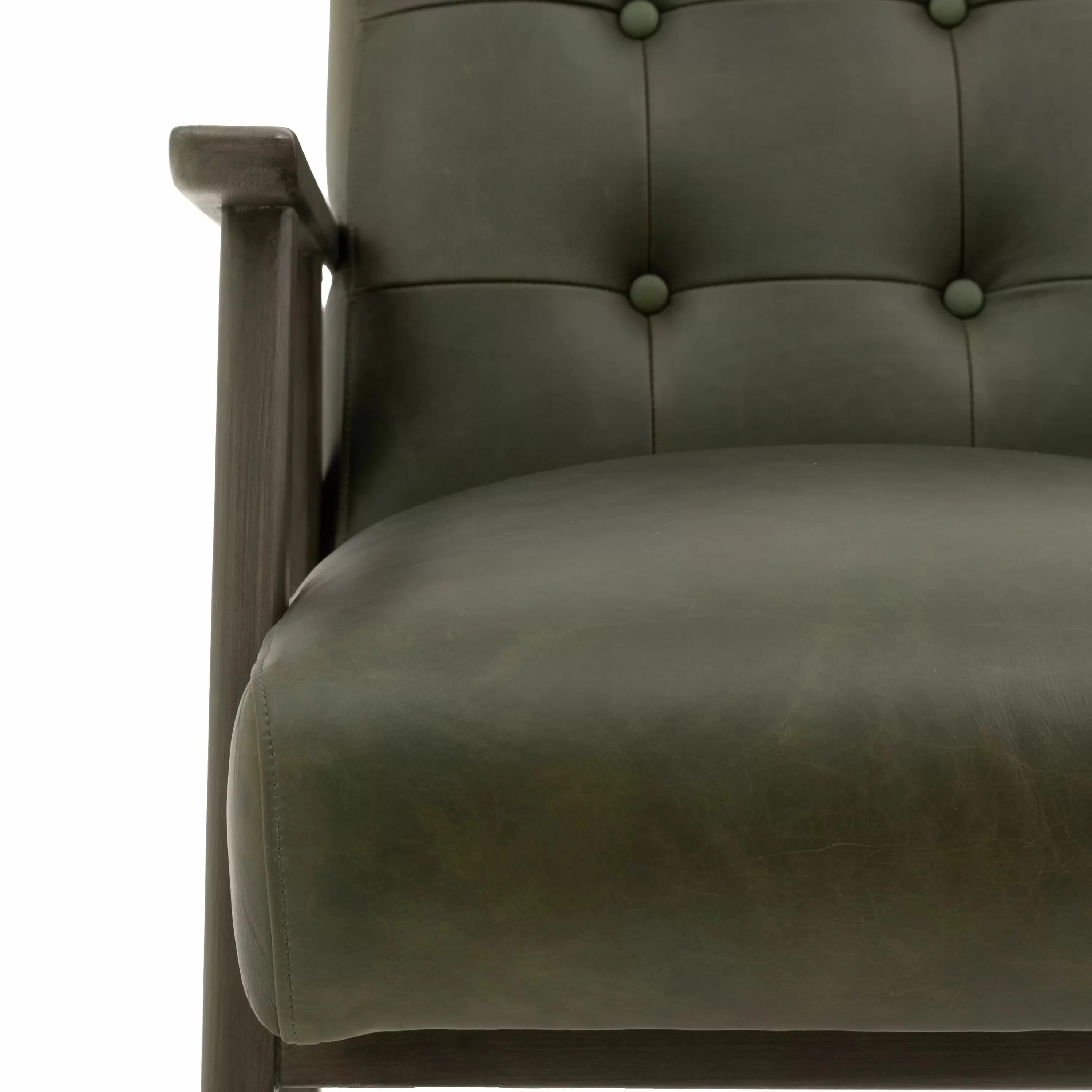 Oslo Leather Armchair – Heritage Green - Image 6