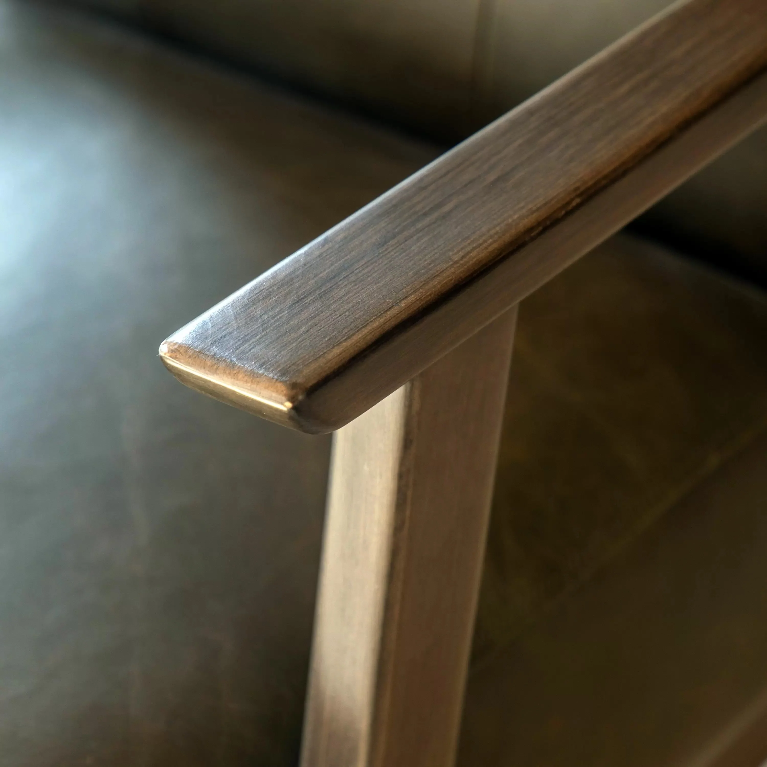 Oslo Leather Armchair – Heritage Green - Image 8