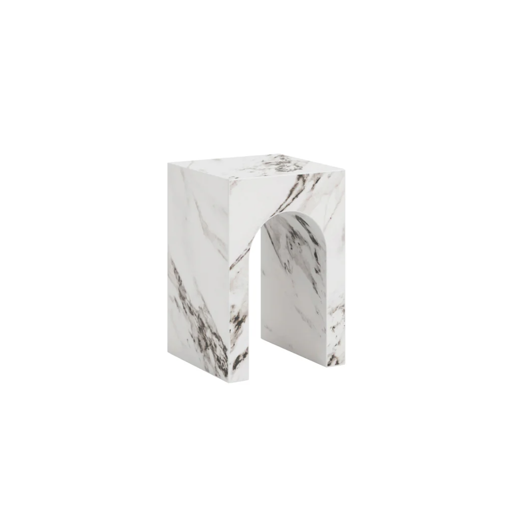 OTI Archie Calacatta Side Table – Small