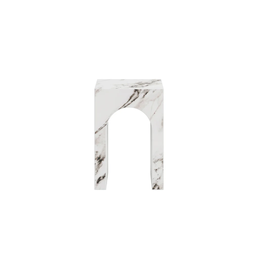 OTI Archie Calacatta Side Table – Small - Image 2