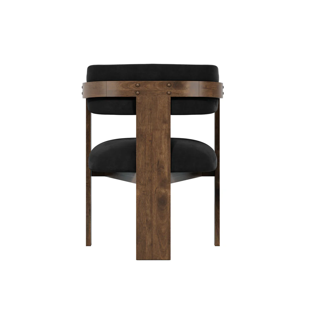 OTI Mai Dining Chair – Black & Walnut - Image 4