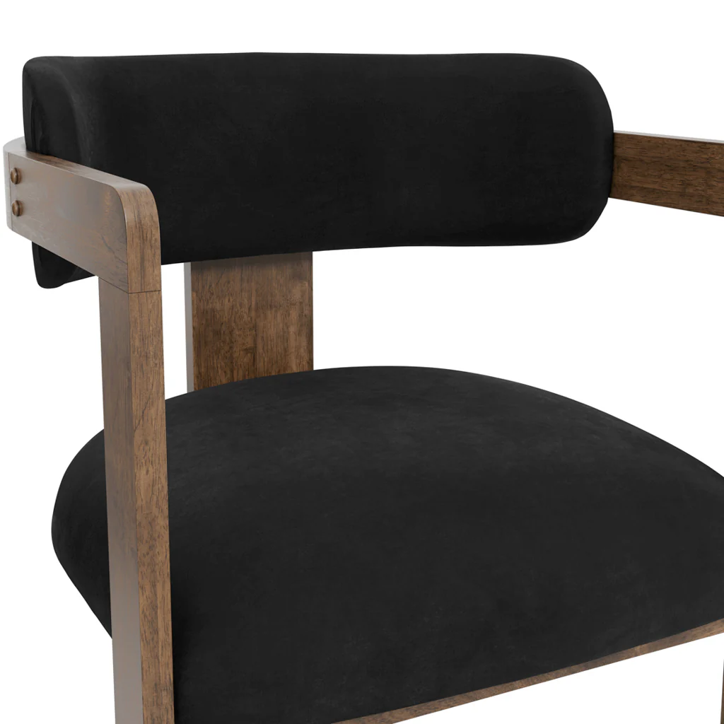 OTI Mai Dining Chair – Black & Walnut - Image 5