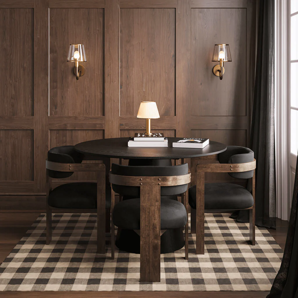 OTI Mai Dining Chair – Black & Walnut - Image 6