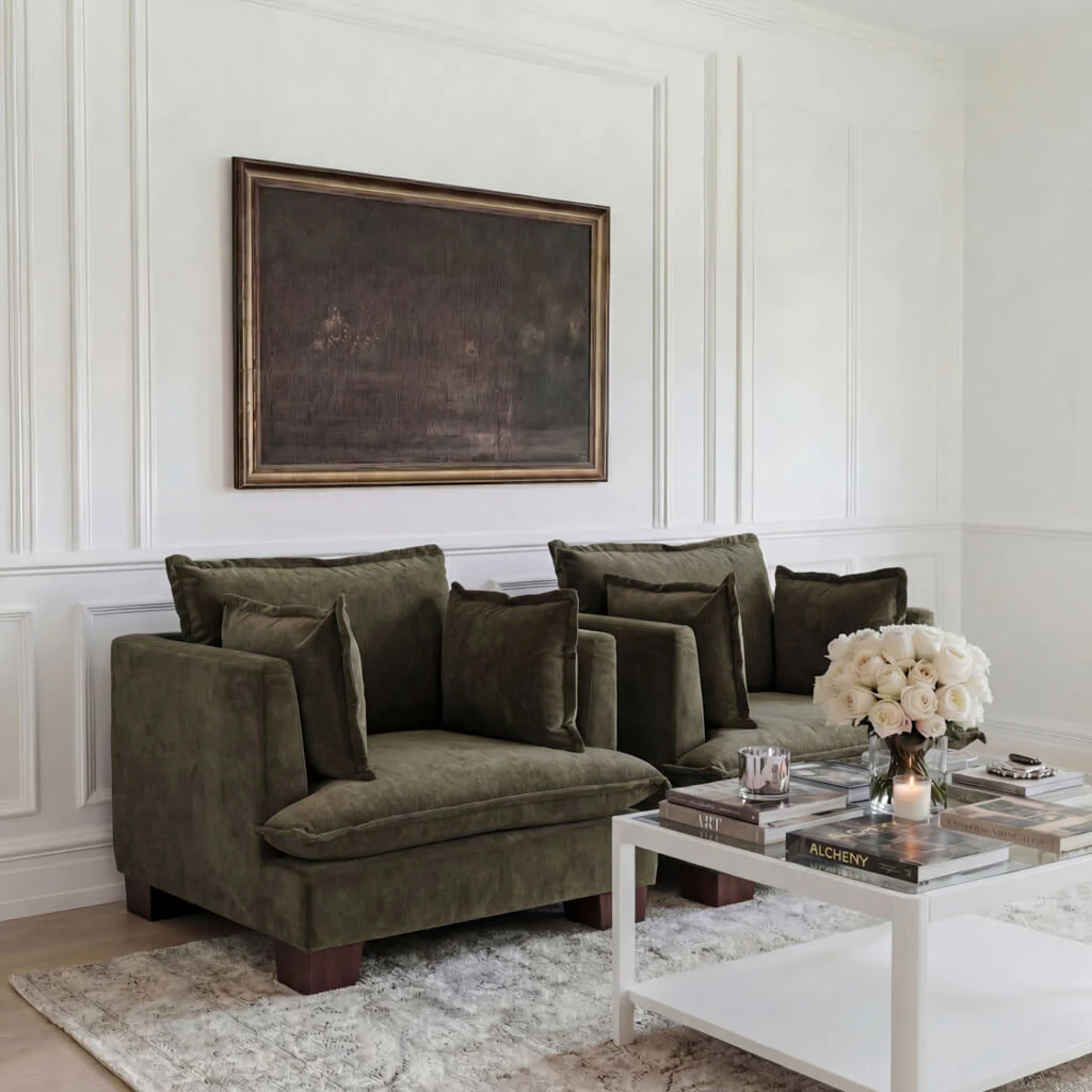 OTI Suffolk Armchair – Olive - Image 5