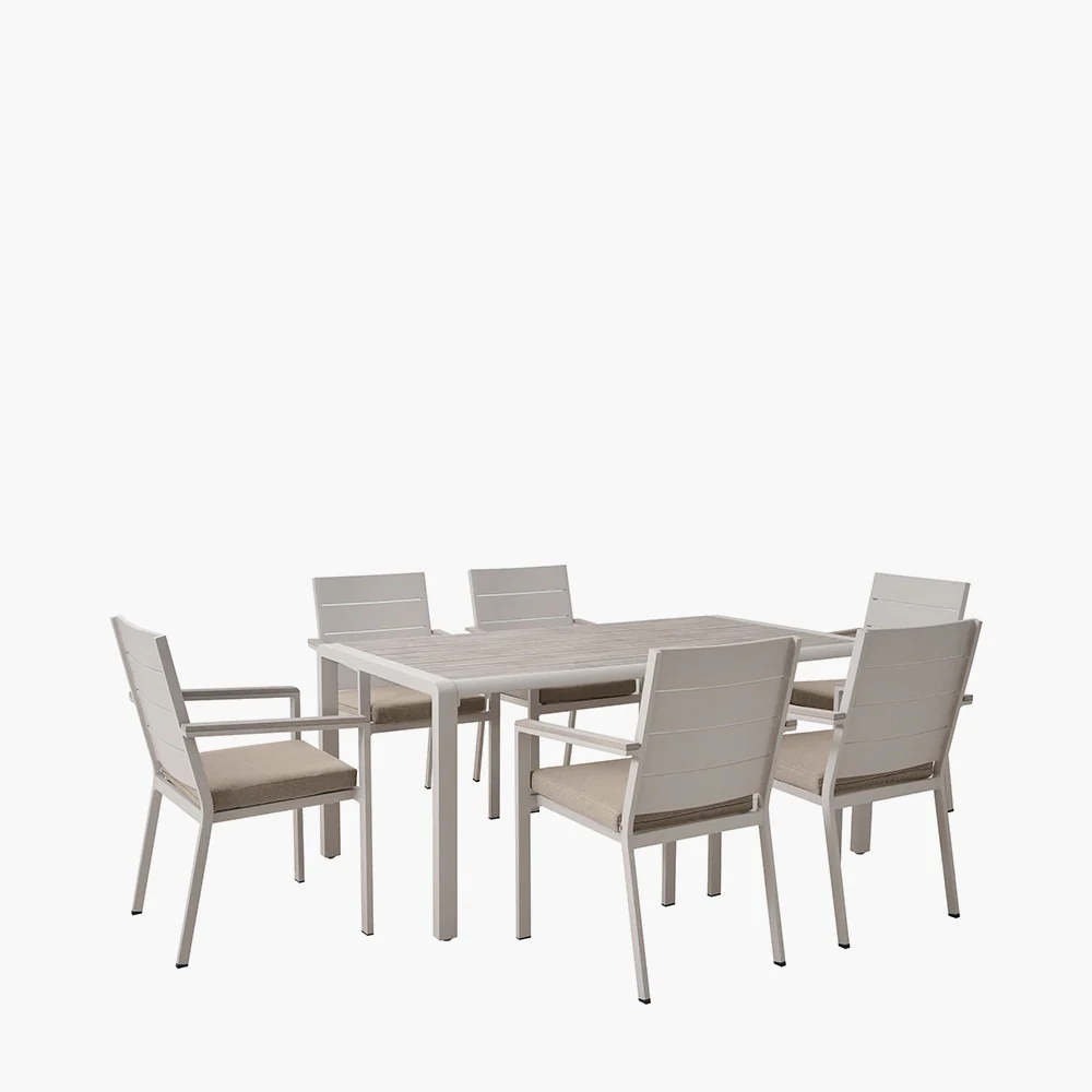 Pacific Lifestyle Aruba Outdoor 6 Seater Dining Set - Image 2