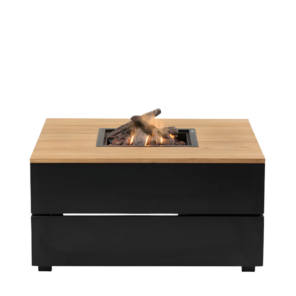 Pacific Lifestyle Cosipure Fire Pit – Black & Teak – 100