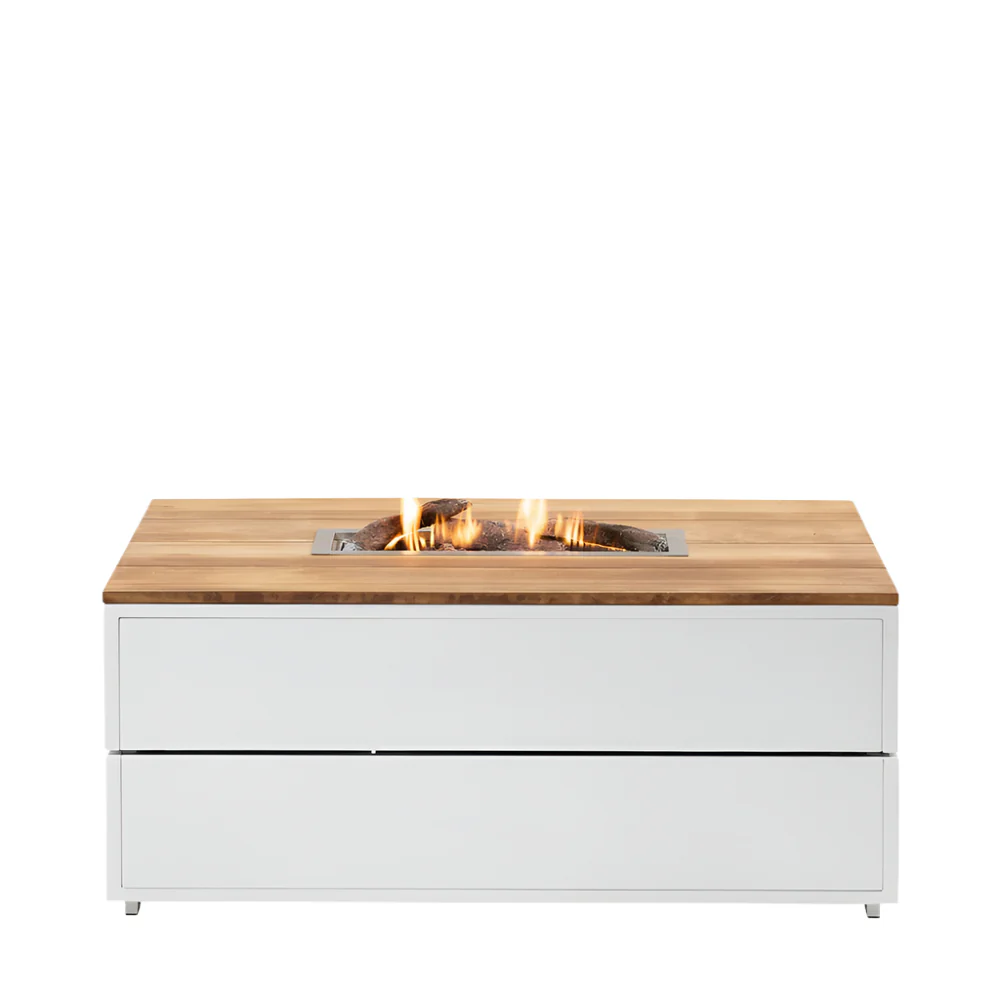 Pacific Lifestyle Cosipure Fire Pit – White & Teak – 120