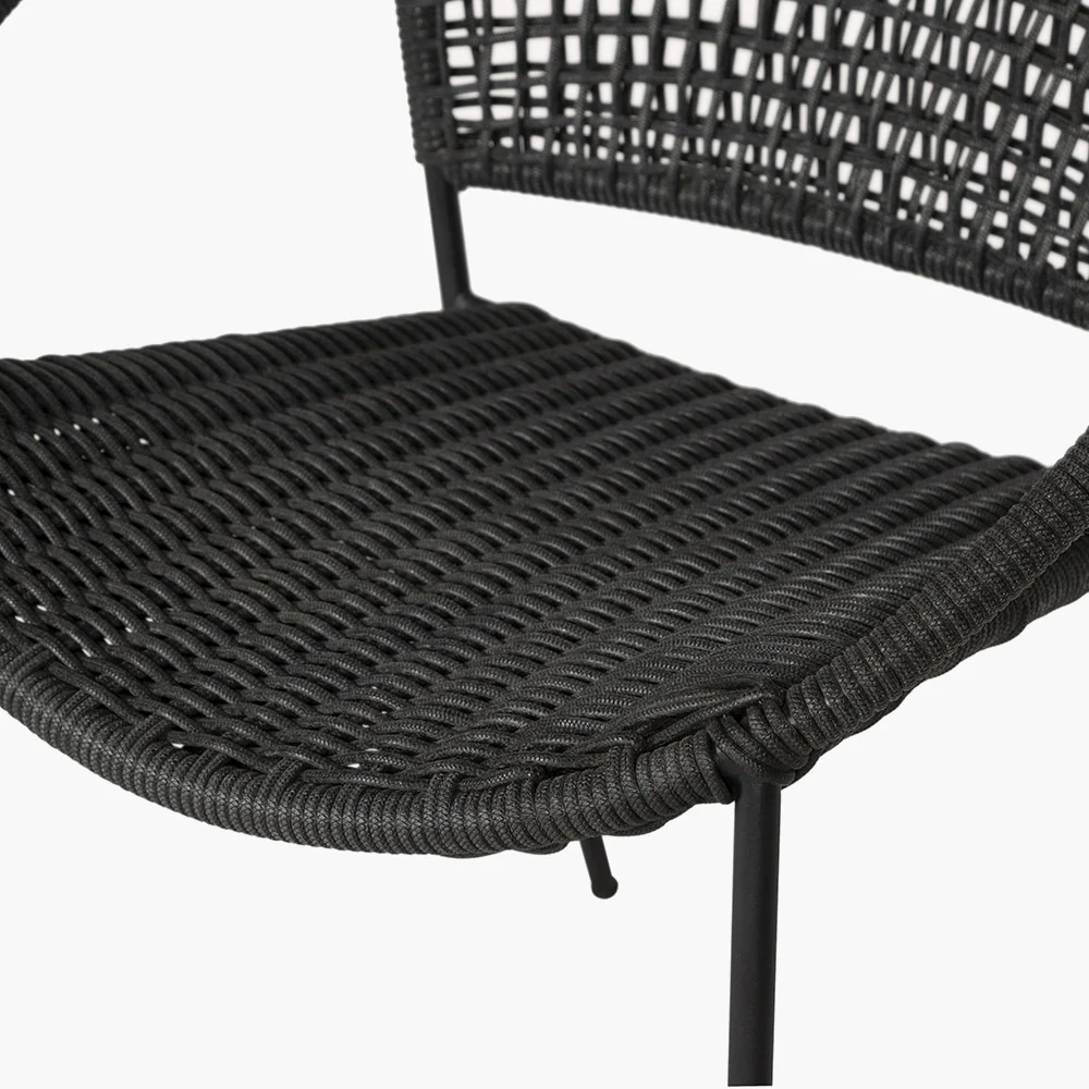 Pacific Lifestyle Dakota 4 Seater Outdoor Dining Set – Black - Image 11