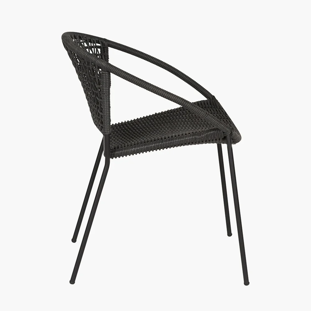Pacific Lifestyle Dakota Outdoor Bistro Set – Black - Image 7
