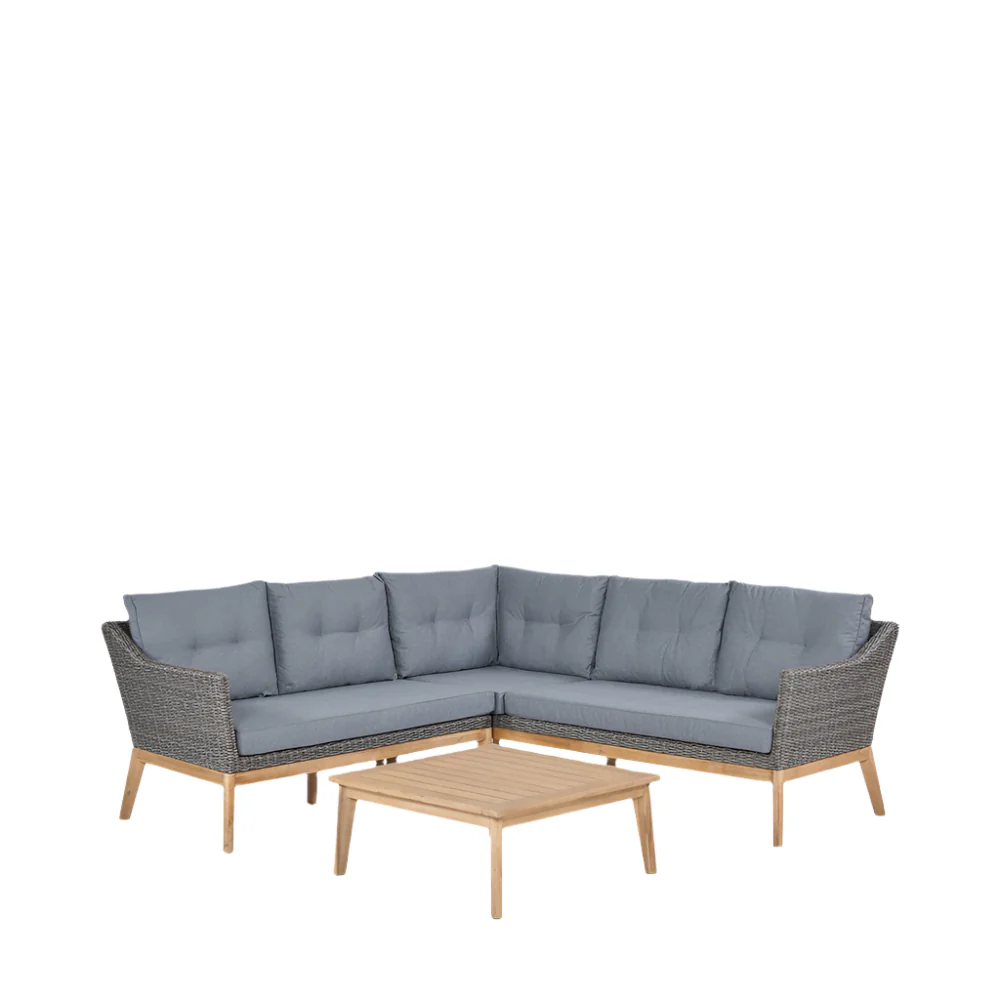 Pacific Lifestyle Larissa Outdoor Corner Seating Set – Kubu Grey