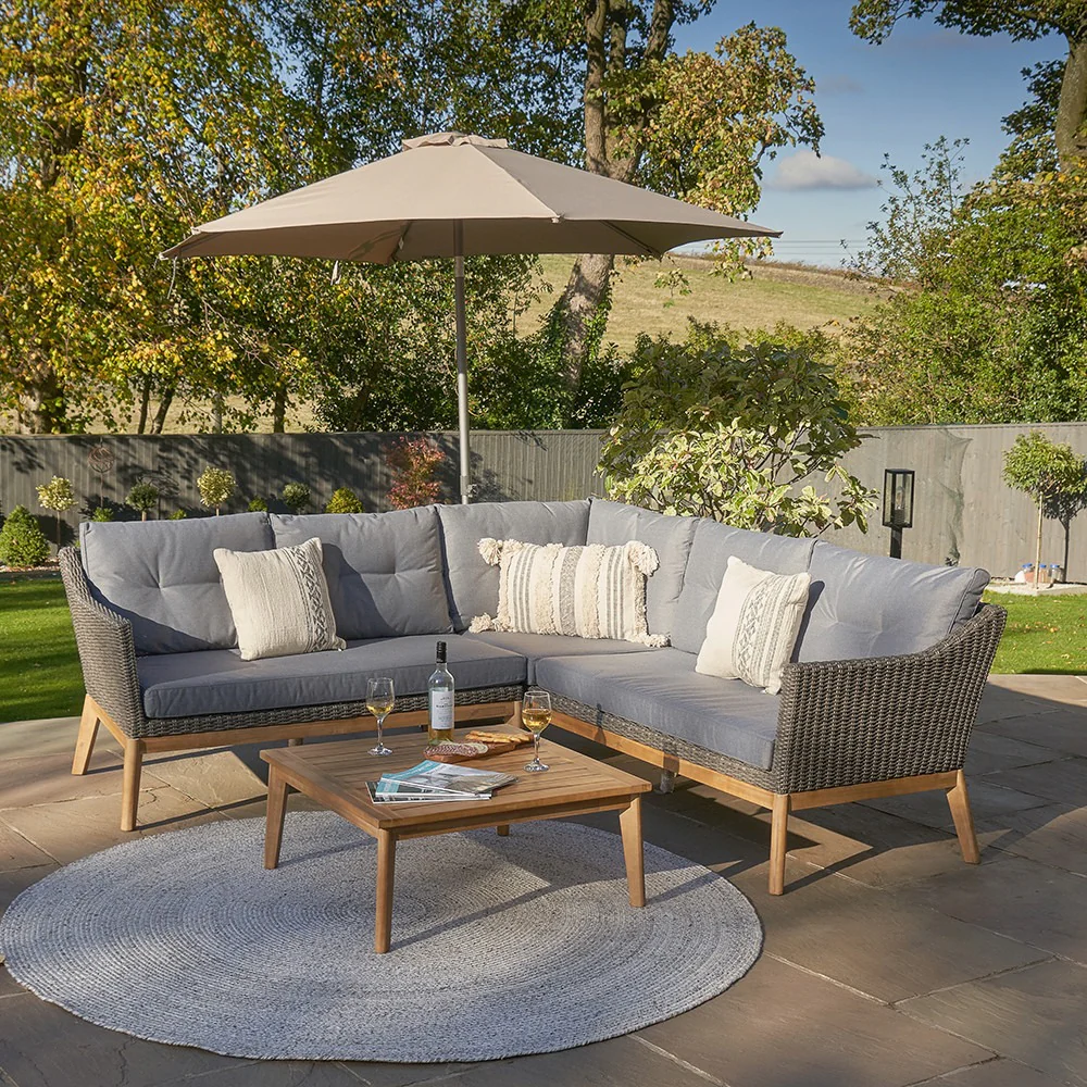 Pacific Lifestyle Larissa Outdoor Corner Seating Set – Kubu Grey - Image 9