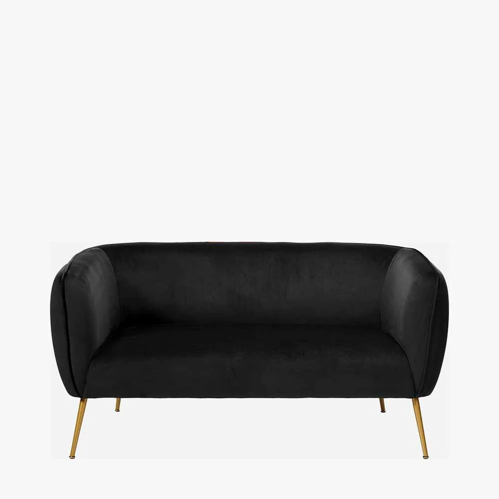 Pacific Lifestyle Lucca Sofa – Black Velvet