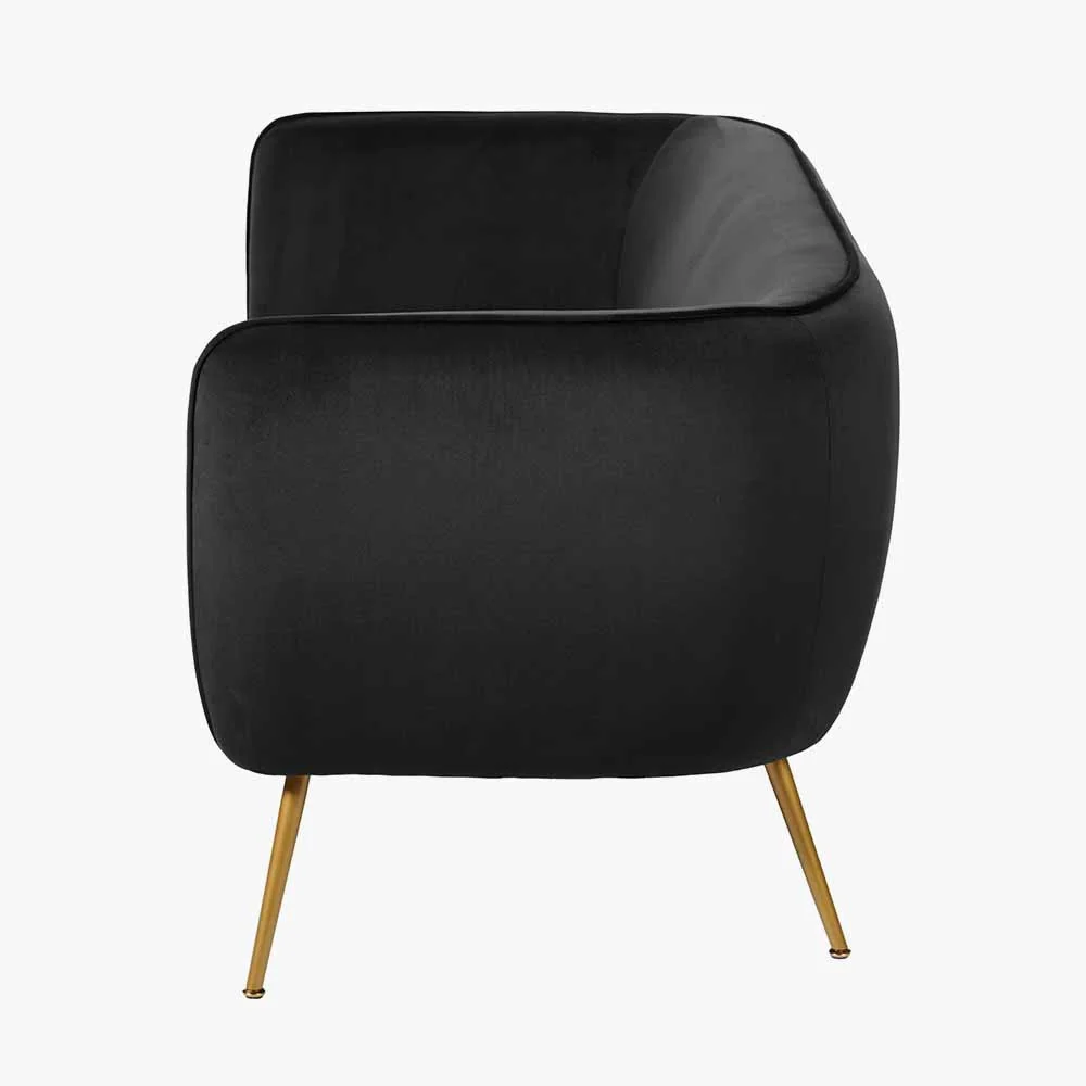 Pacific Lifestyle Lucca Sofa – Black Velvet - Image 3