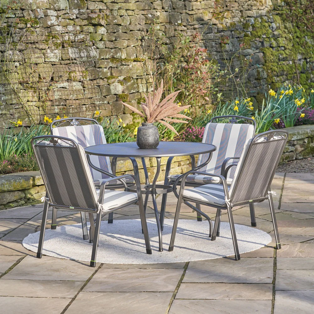 Pacific Lifestyle Savoy Round 4 Seater Dining Set with Cushions - Image 9