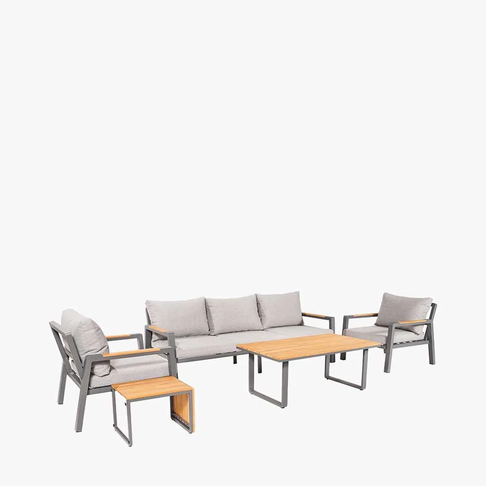 Pacific Lifestyle Stockholm Outdoor Seating Set – Anthracite - Image 2