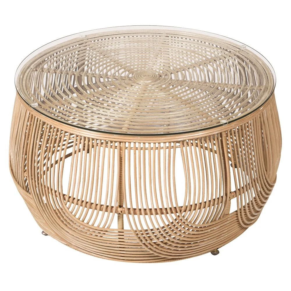 Palmera Woven Rattan Coffee Table - Image 2