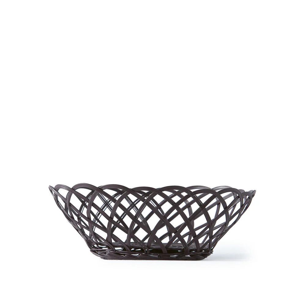 Pols Potten Bakkie Lace Basket in Dark Burgundy