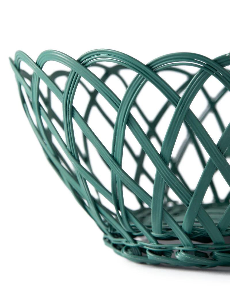 Pols Potten Bakkie Oval Basket in Dark Green - Image 3
