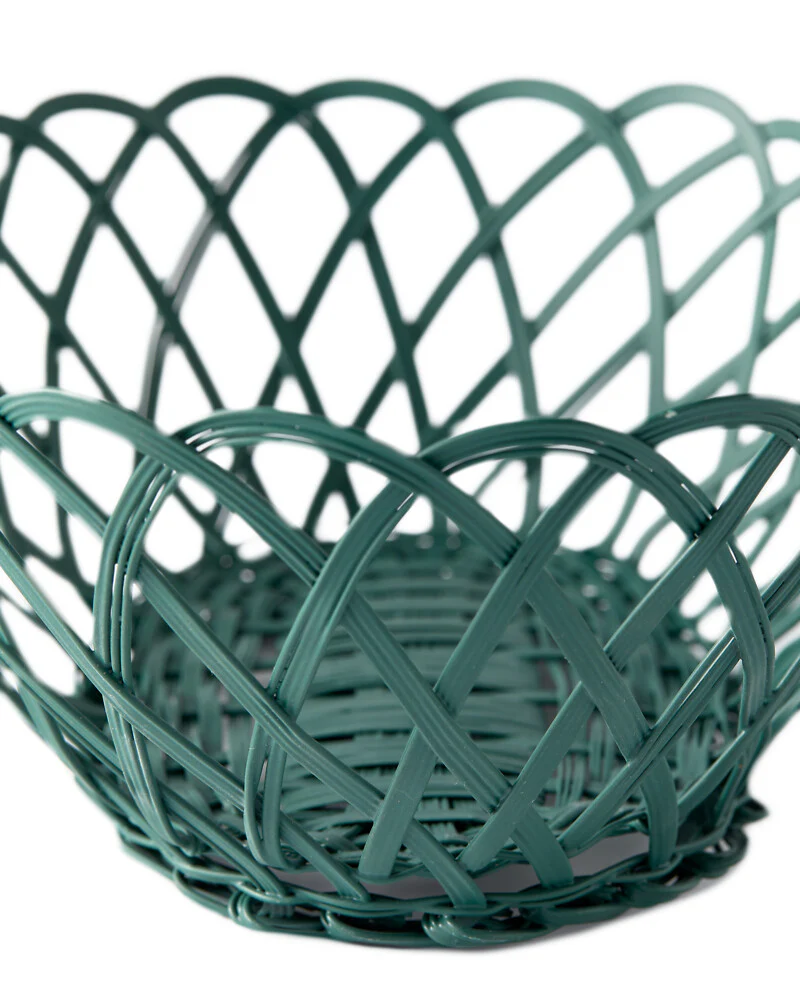 Pols Potten Bakkie Oval Basket in Dark Green - Image 4