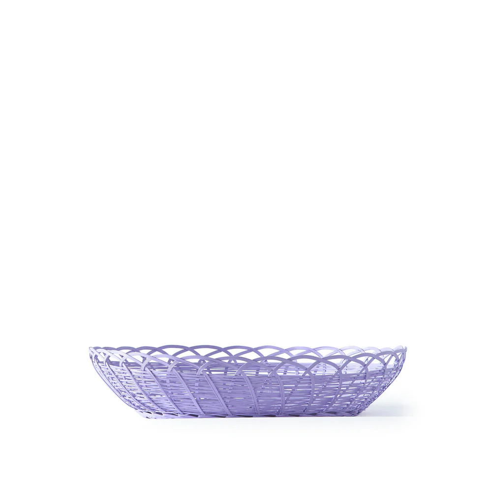 Pols Potten Bakkie Round Basket in Lilac - Large