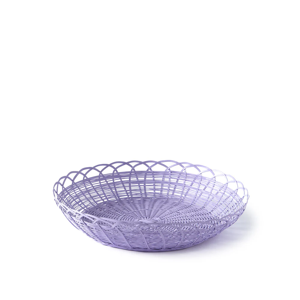 Pols Potten Bakkie Round Basket in Lilac - Large - Image 2