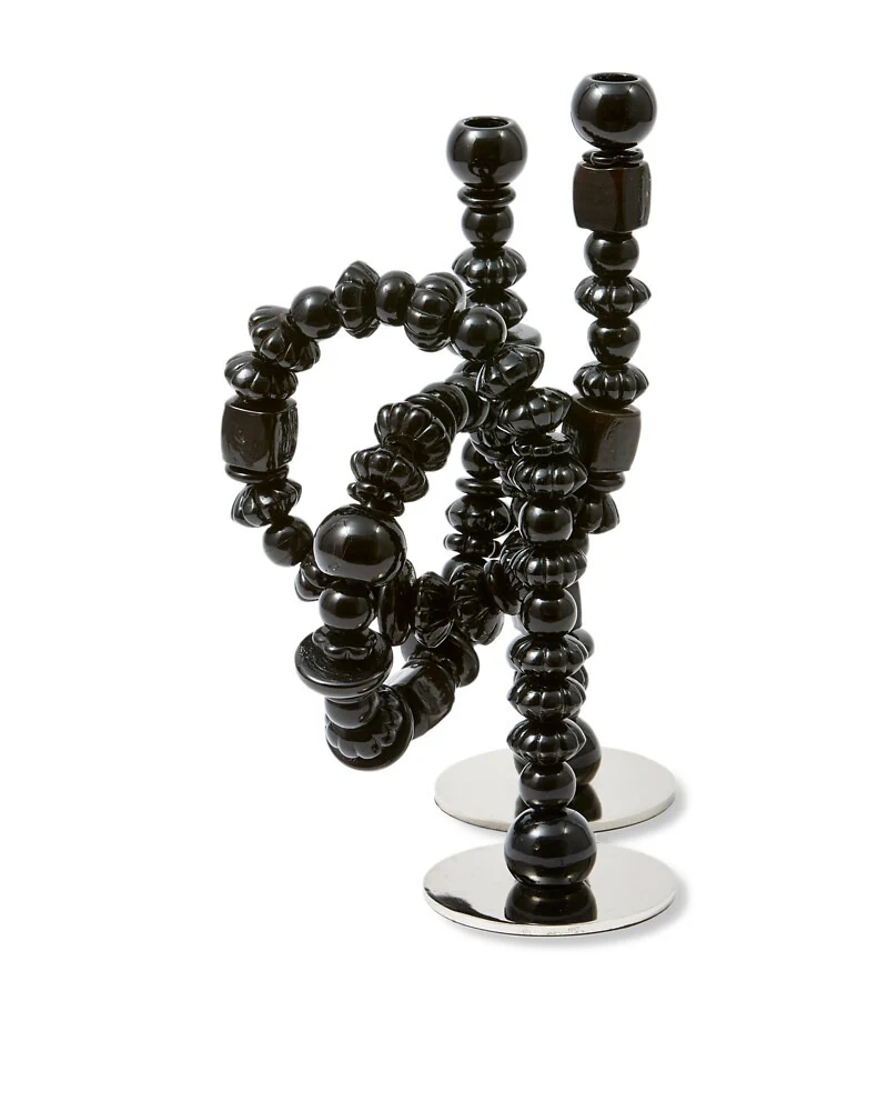 Pols Potten Beads Candle Holder – Black - Image 3
